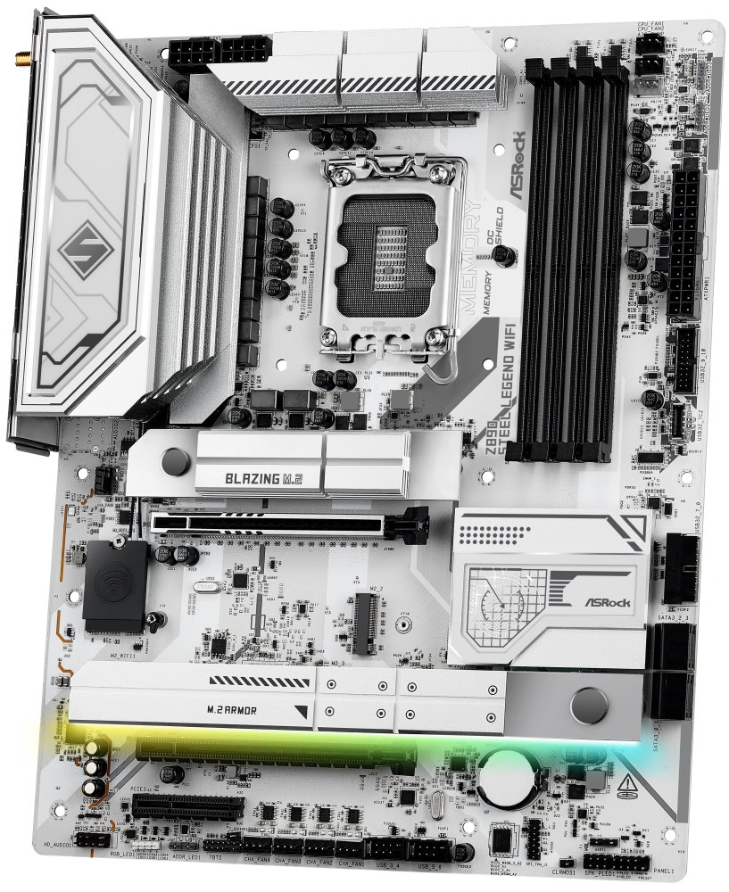 ASRock Z890 Steel Legend WiFi / Intel Z890 / LGA1851 / 4x DDR5 / 4x M.2 / HDMI / 2x Thunderbolt 4 / WiFi / ATX